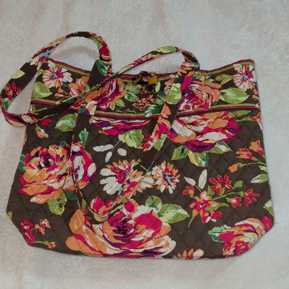Floral Quilted Tote Bag